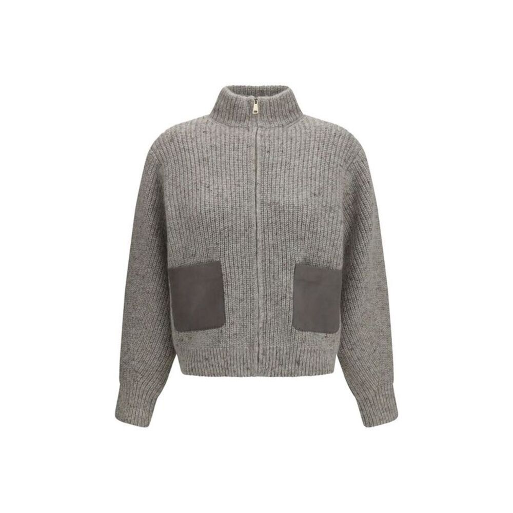 Fabiana Filippi Gray Wool Oves Aries Women's Sweatshirt